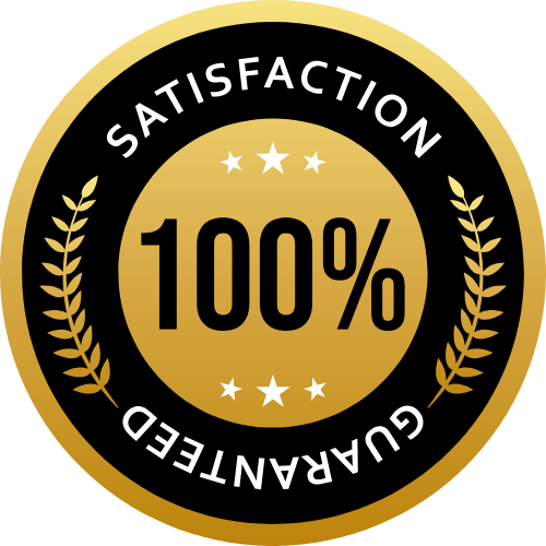 Copy-Done-Right 100 % satisfaction guarantee badge for Prompt-Factory roofing ad-copy prompt library