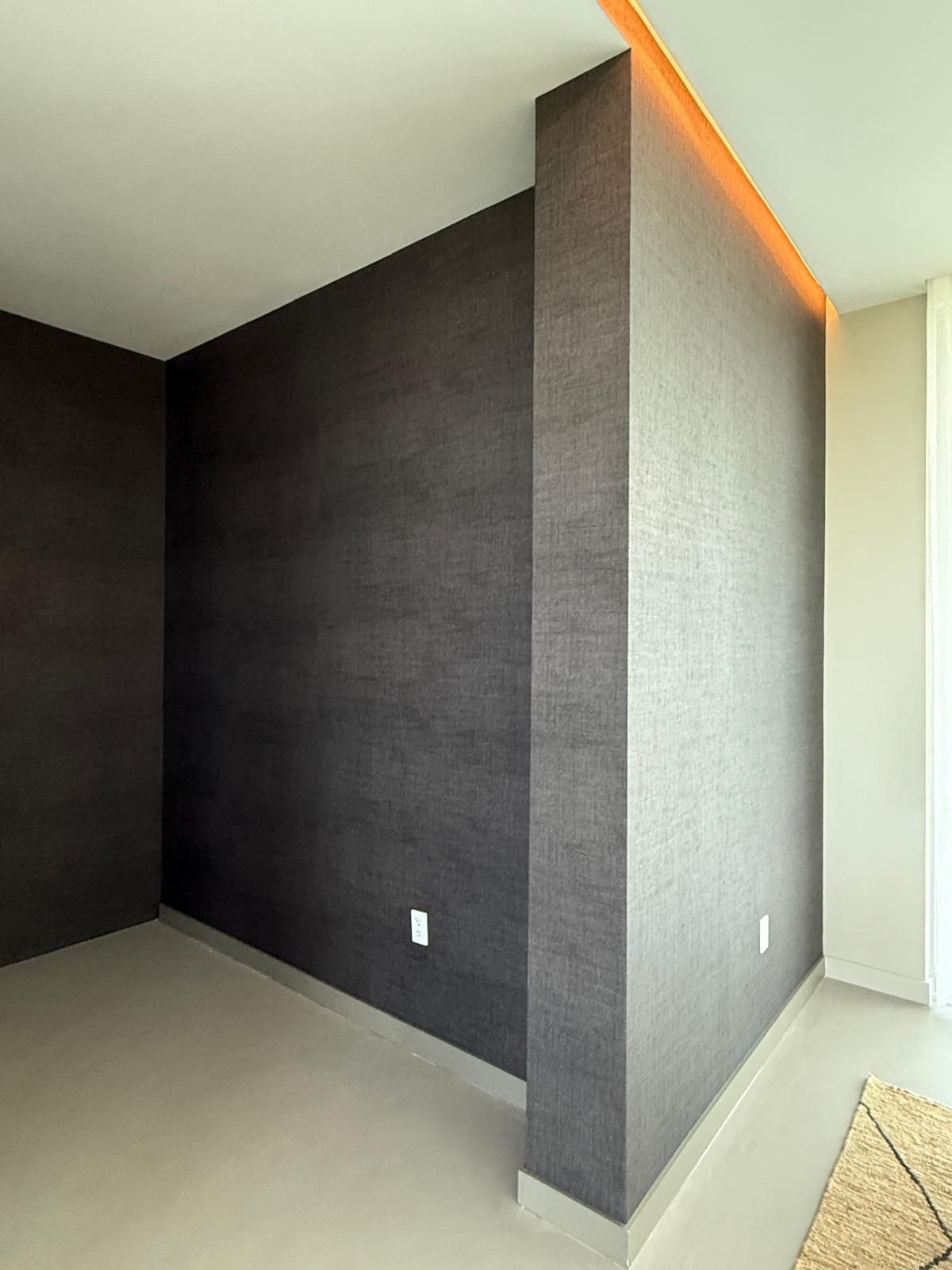 Statement wallpaper installation