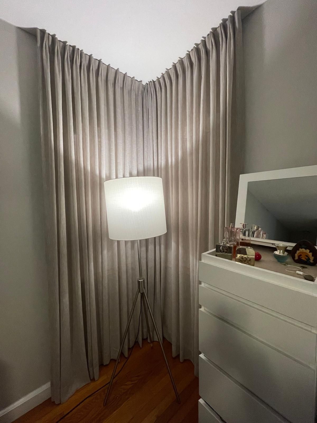 Tailored drapery folds