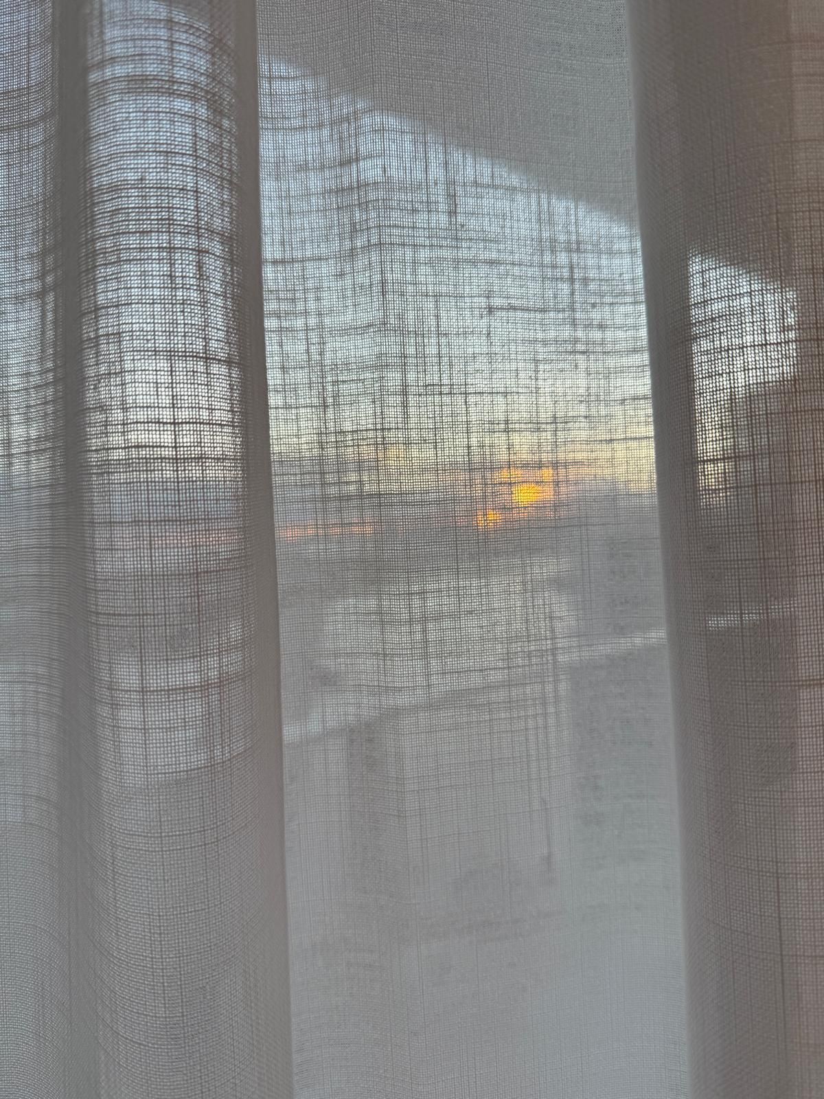 Close-up of sheer fabric