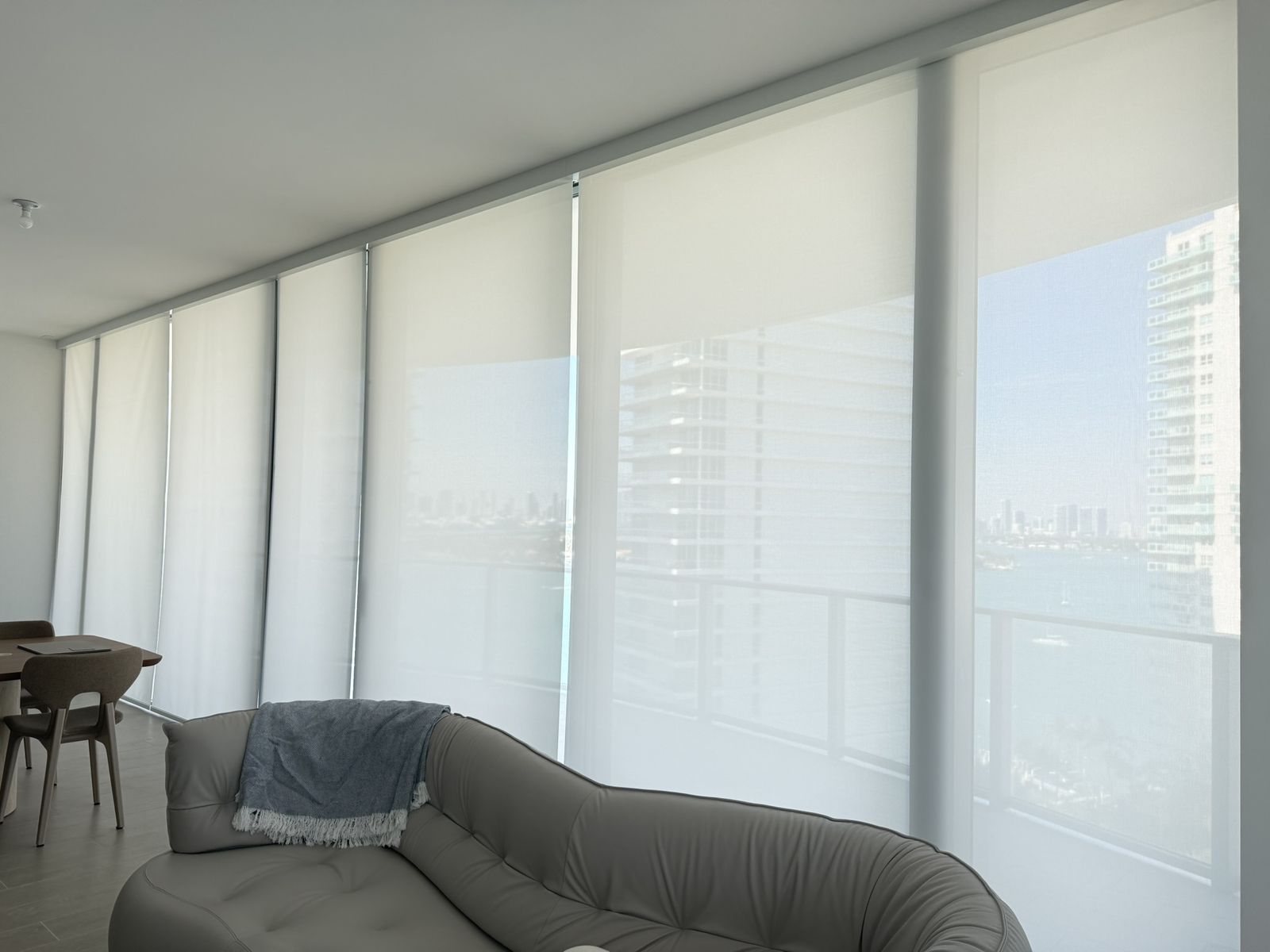 Motorized shade installation detail