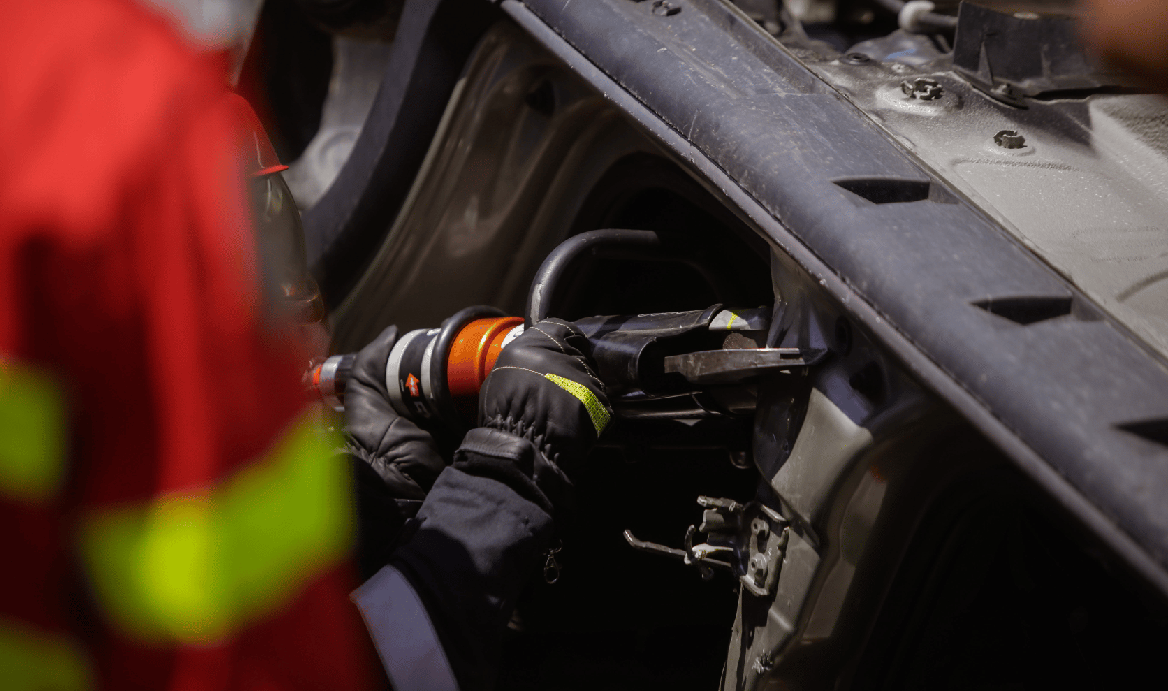 Mechanic working on car