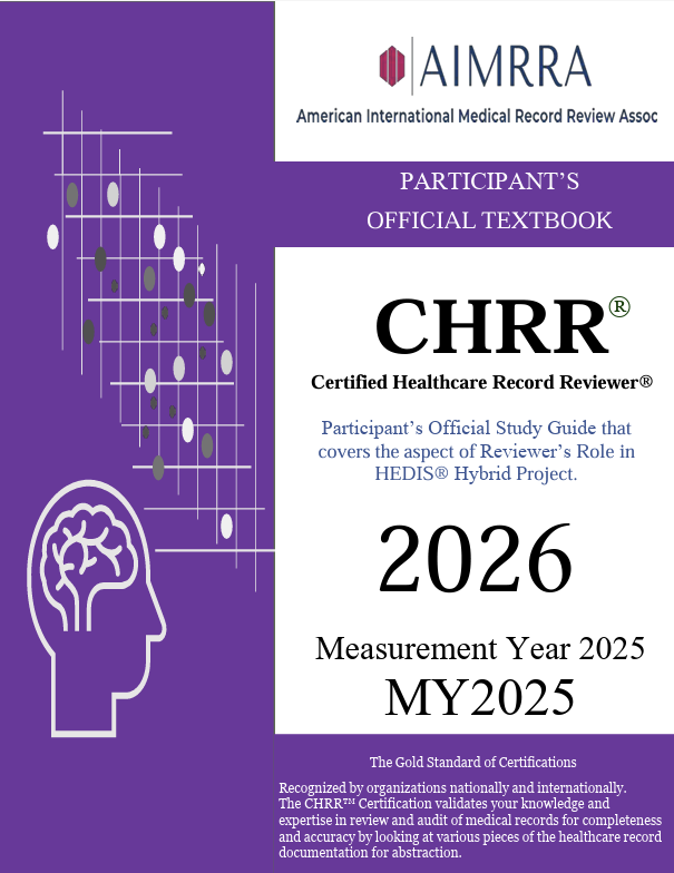 2026 CHRR Healthcare Record Reviewer textbook