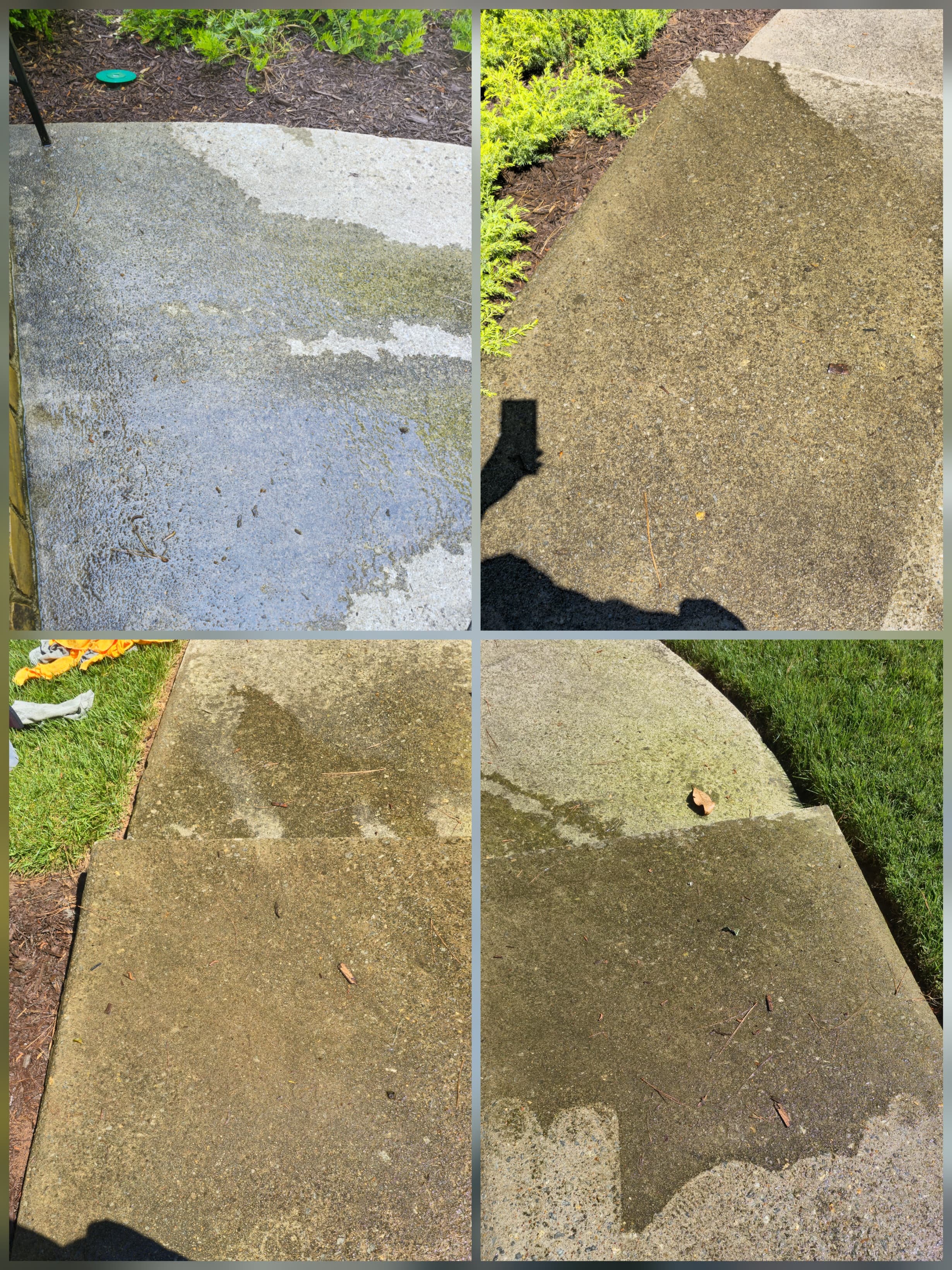 Sidewalk and walkway cleaning for residential properties