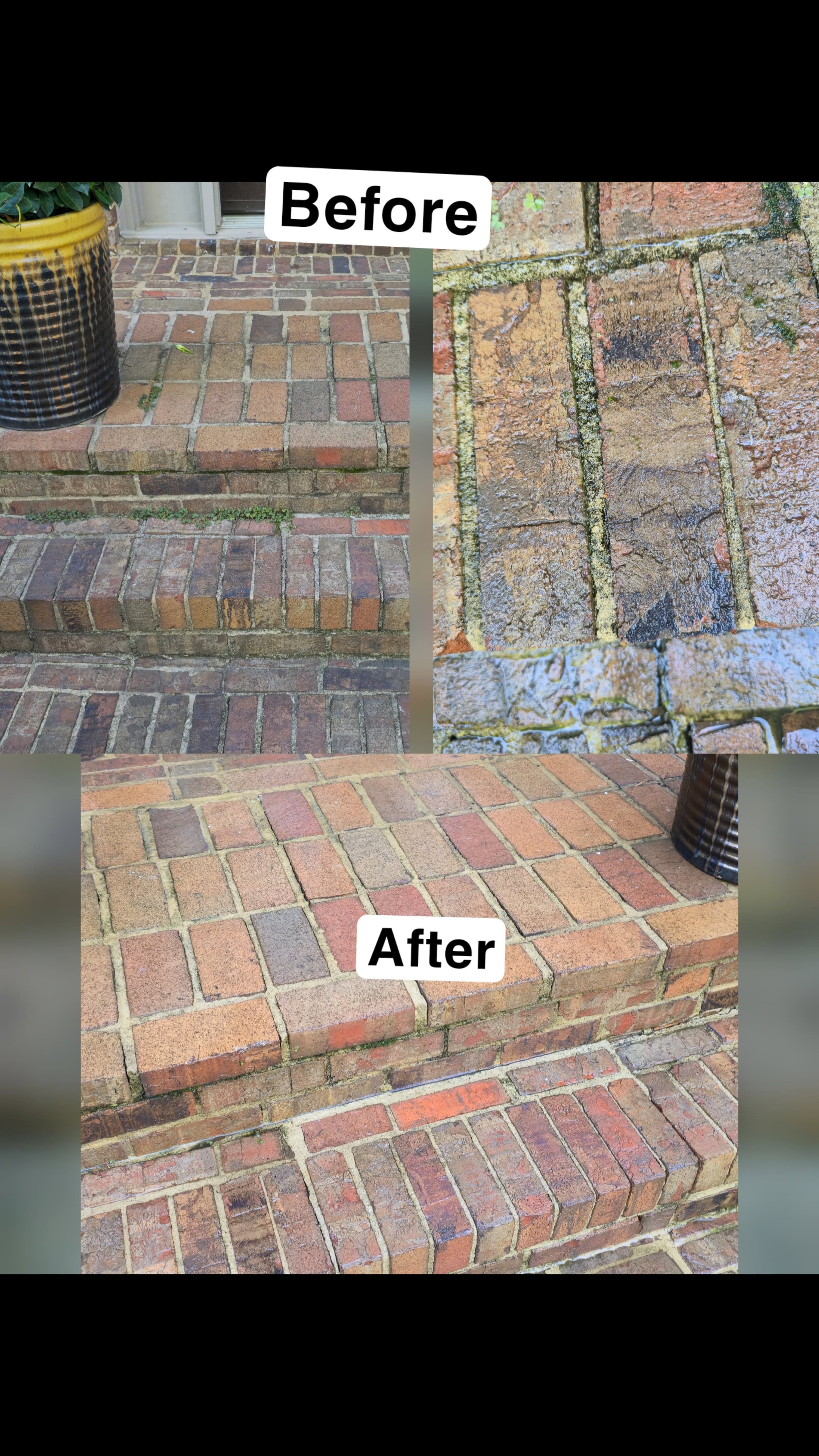 Recent exterior cleaning result for curb appeal
