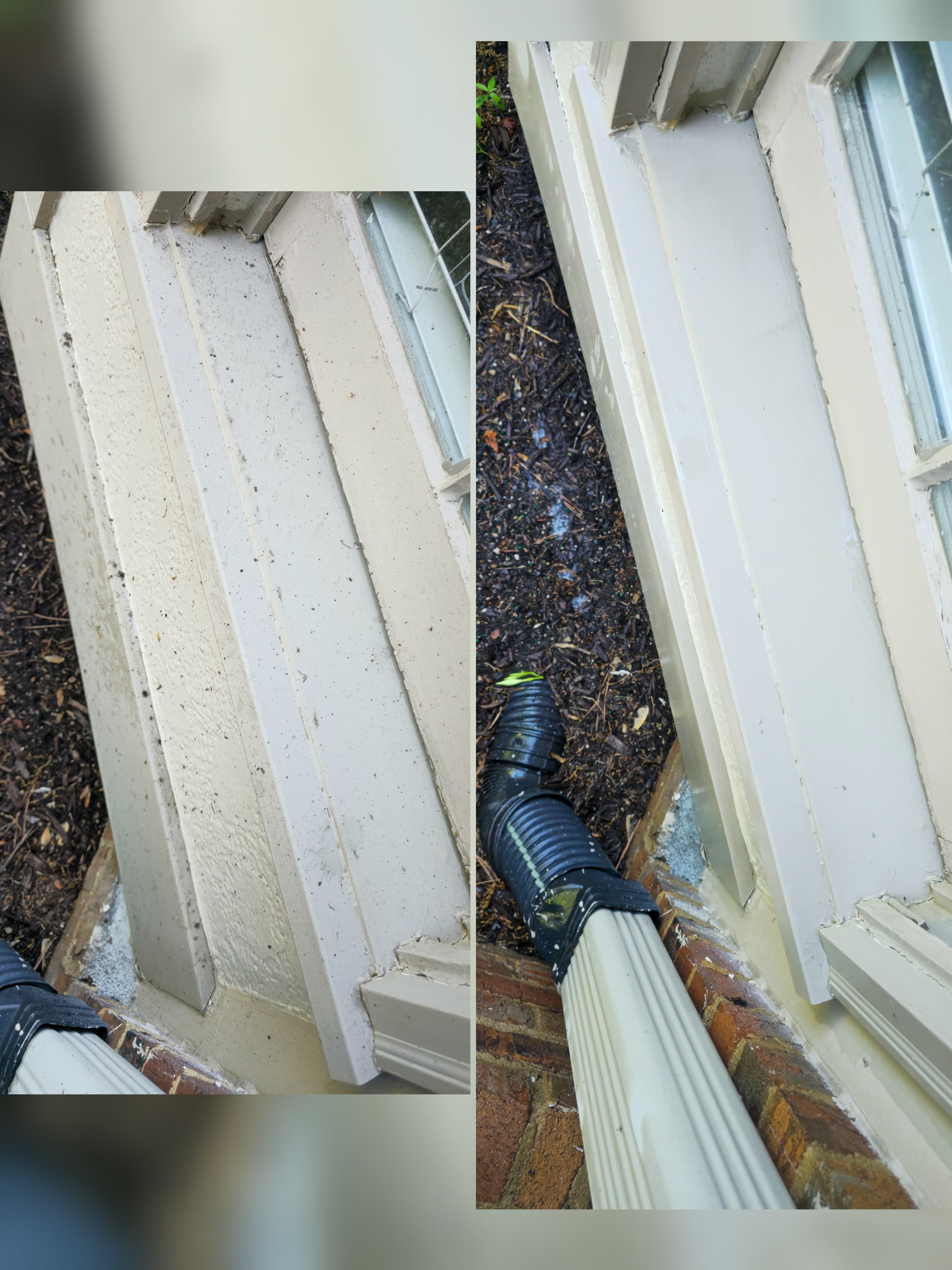 Recent window cleaning and exterior cleaning work