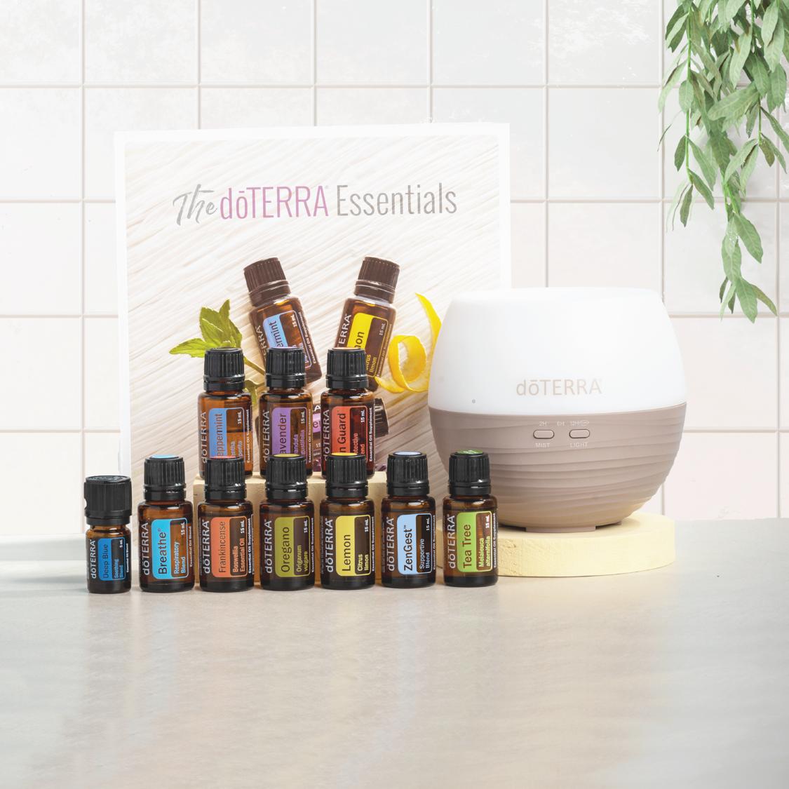 Home Essentials Kit, doTERRA, 10 basic oils, Enroll, Wholesale Essential Oils, Peppermint, Lavender, Lemon,Deep Blue, Breate,Frankincese,Oreano, Lemon, Zengest, Tea Tree, Natural Immune Support, Diffuser, Anti-Fungal, Anti Oxidant, Skin, Natural Antibiotic, Pure Essential Oils, Digestion