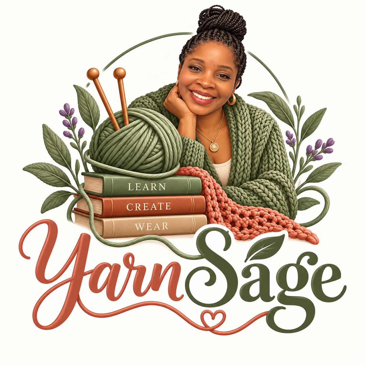 Yarn Sage creative arts branding