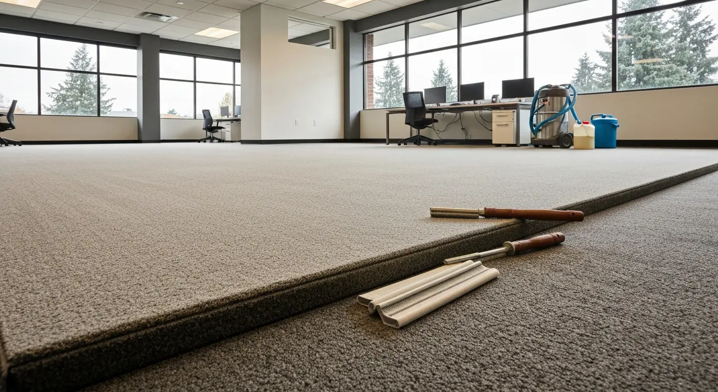 Commercial carpet cleaning in Seattle office