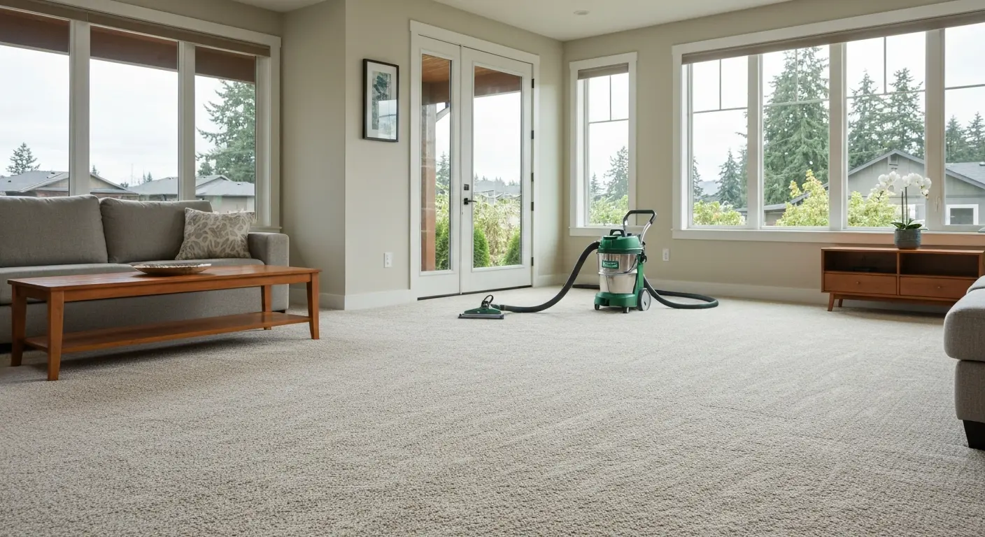 Residential carpet cleaning in Redmond home