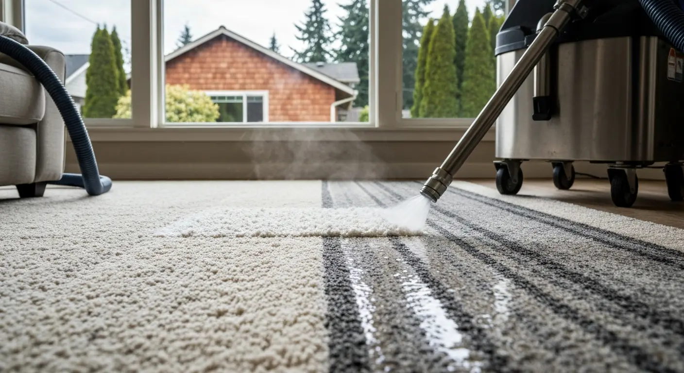 Residential carpet cleaning in Lynnwood home