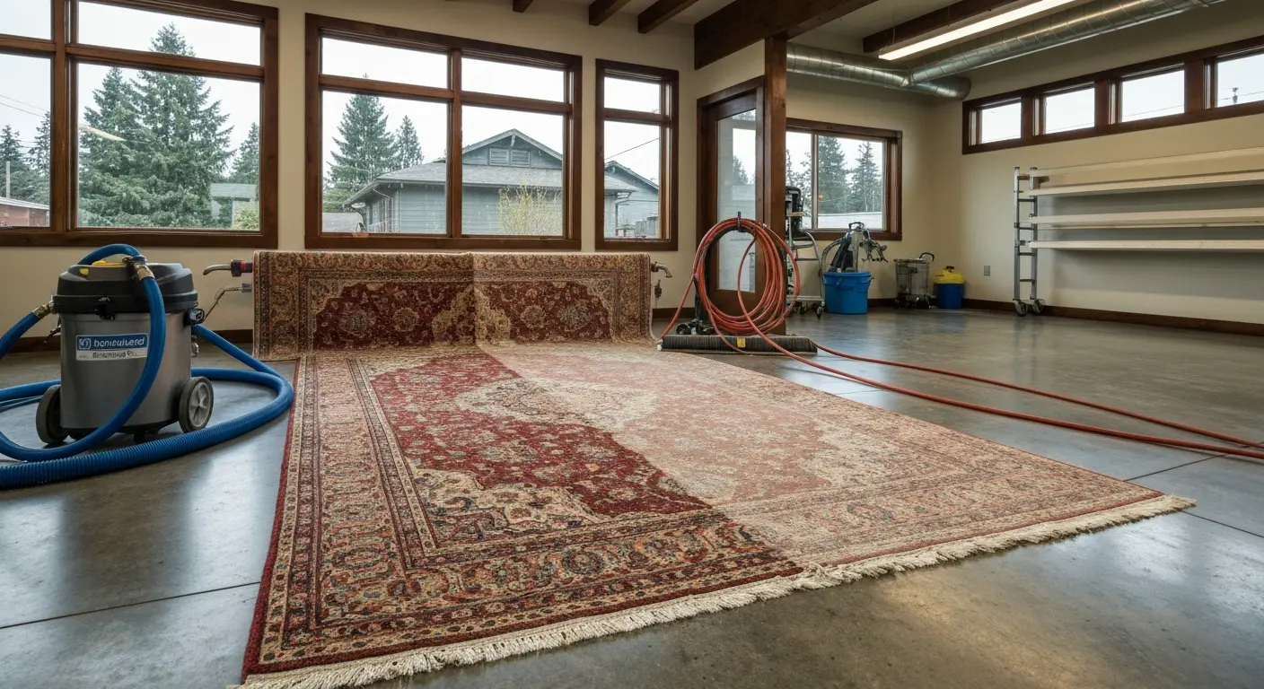 Professional area rug cleaning service in Redmond