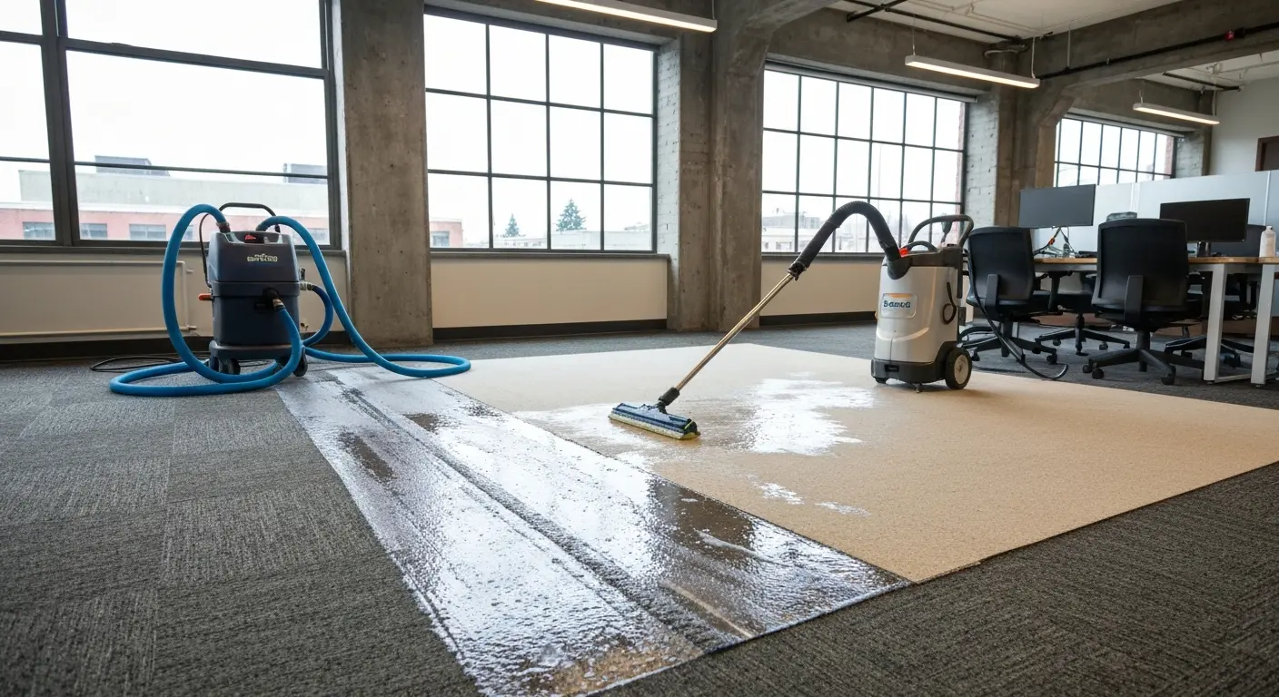 Commercial carpet cleaning service