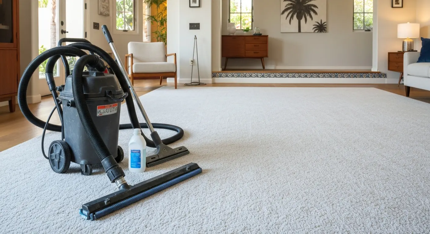 Residential carpet cleaning service