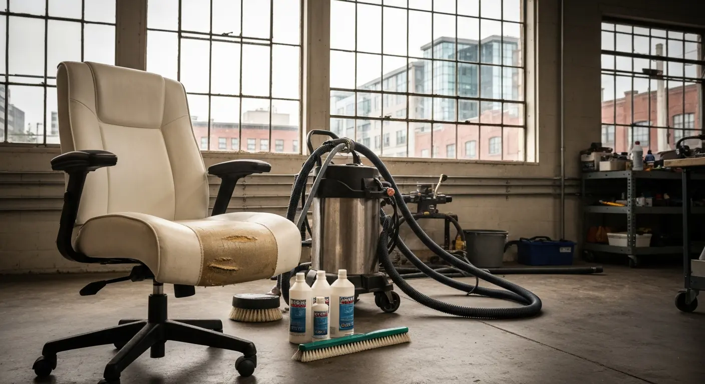 Office chair upholstery cleaning