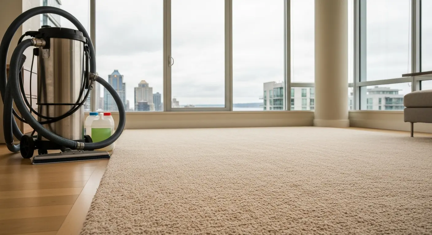 Residential carpet cleaning in Seattle high-rise