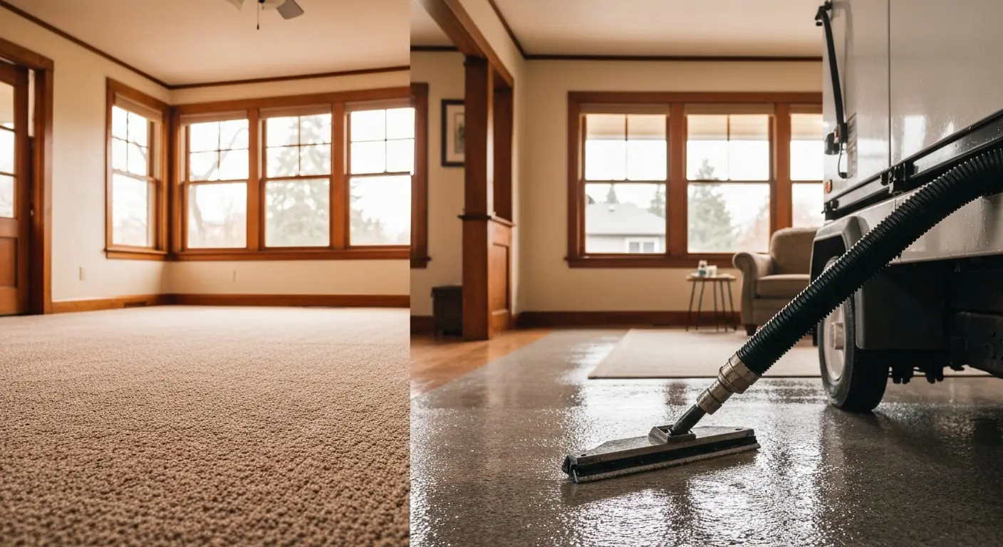Residential carpet cleaning service