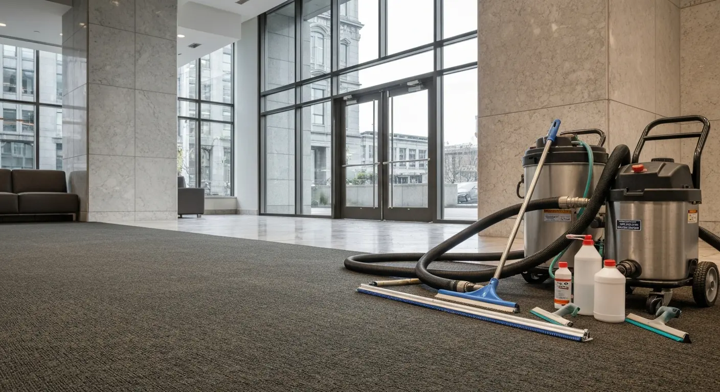 Commercial office carpet cleaning