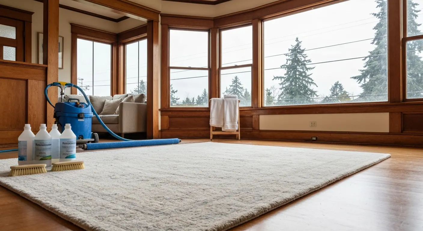 Modern wool rug cleaning