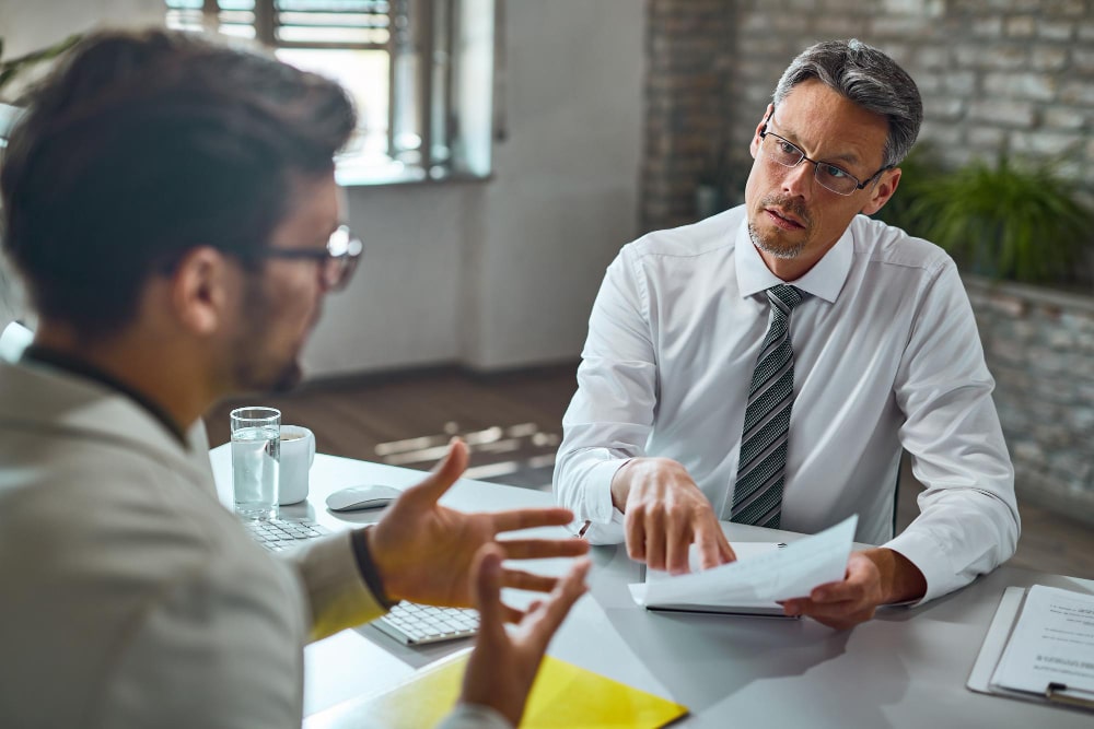 Business consultation meeting
