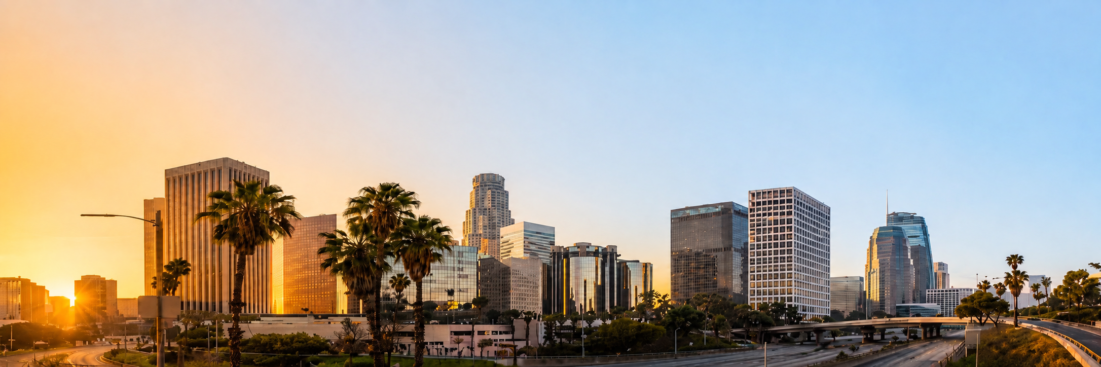 Griffith Observatory and Los Angeles skyline