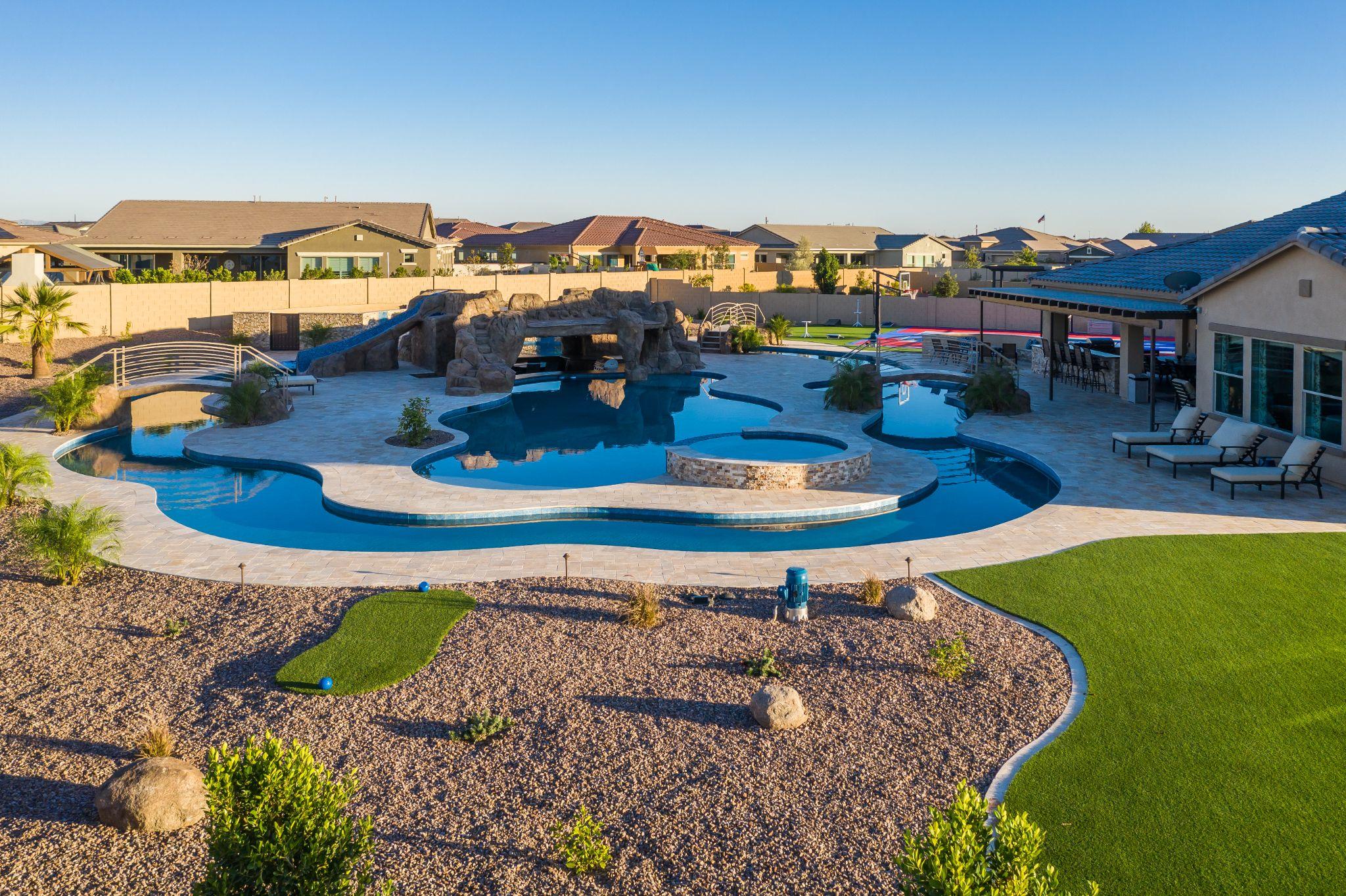 Resort-style pool and landscaping