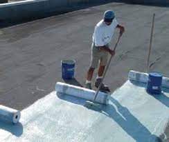 Crew rolling HydroStop coating