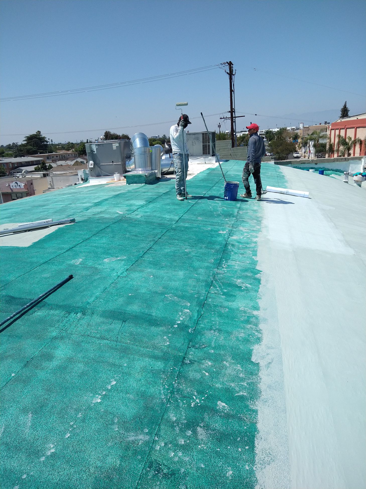 Substrate prep before GAF coating application