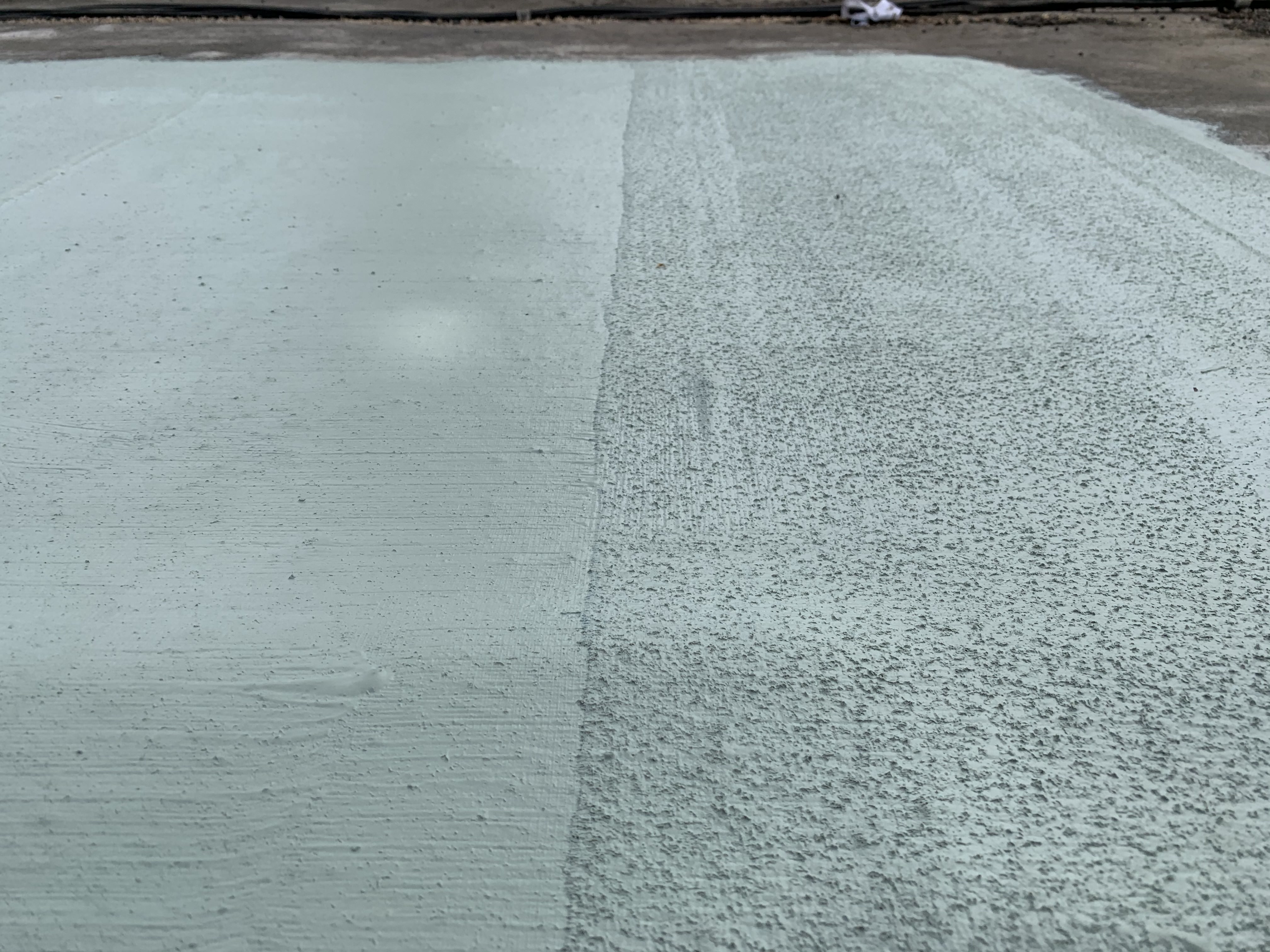Textured waterproof coating finish close-up