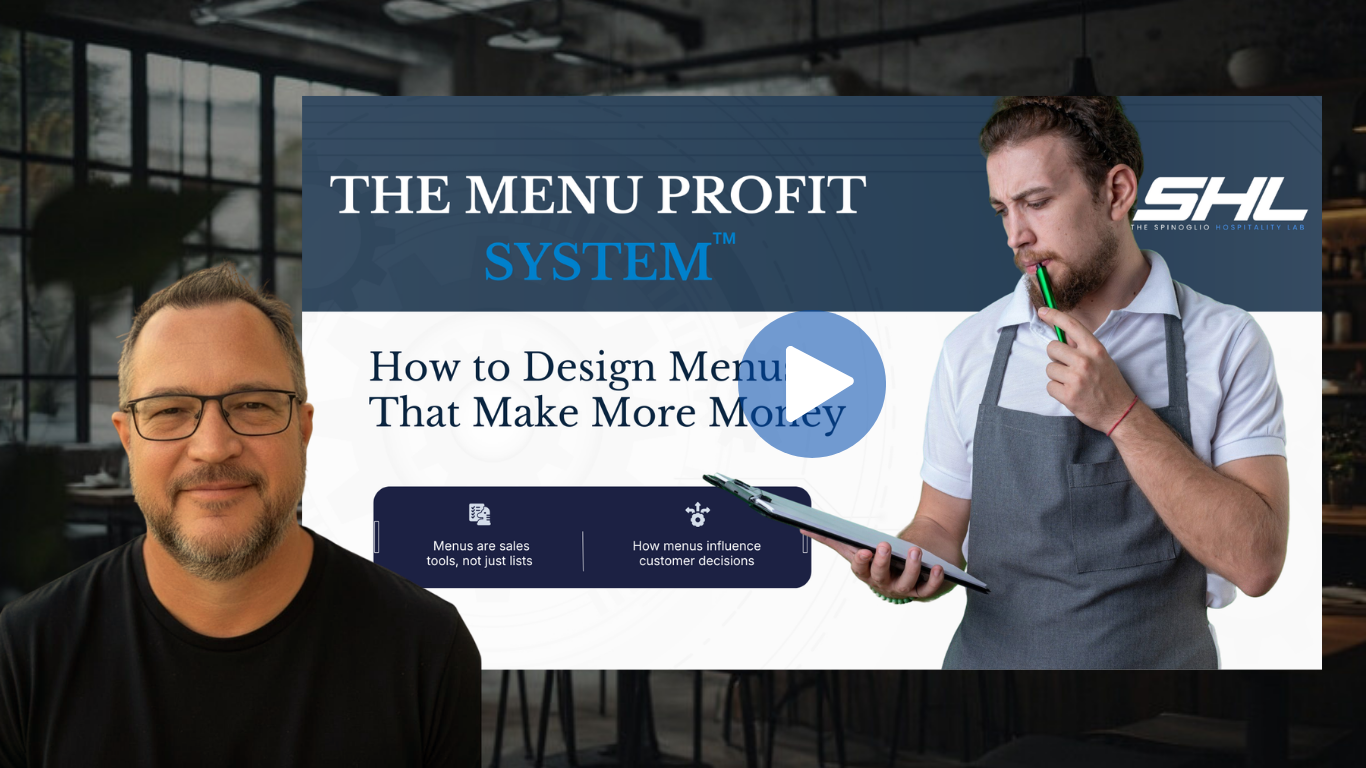 The Menu Profit System — by Paul Spinoglio
