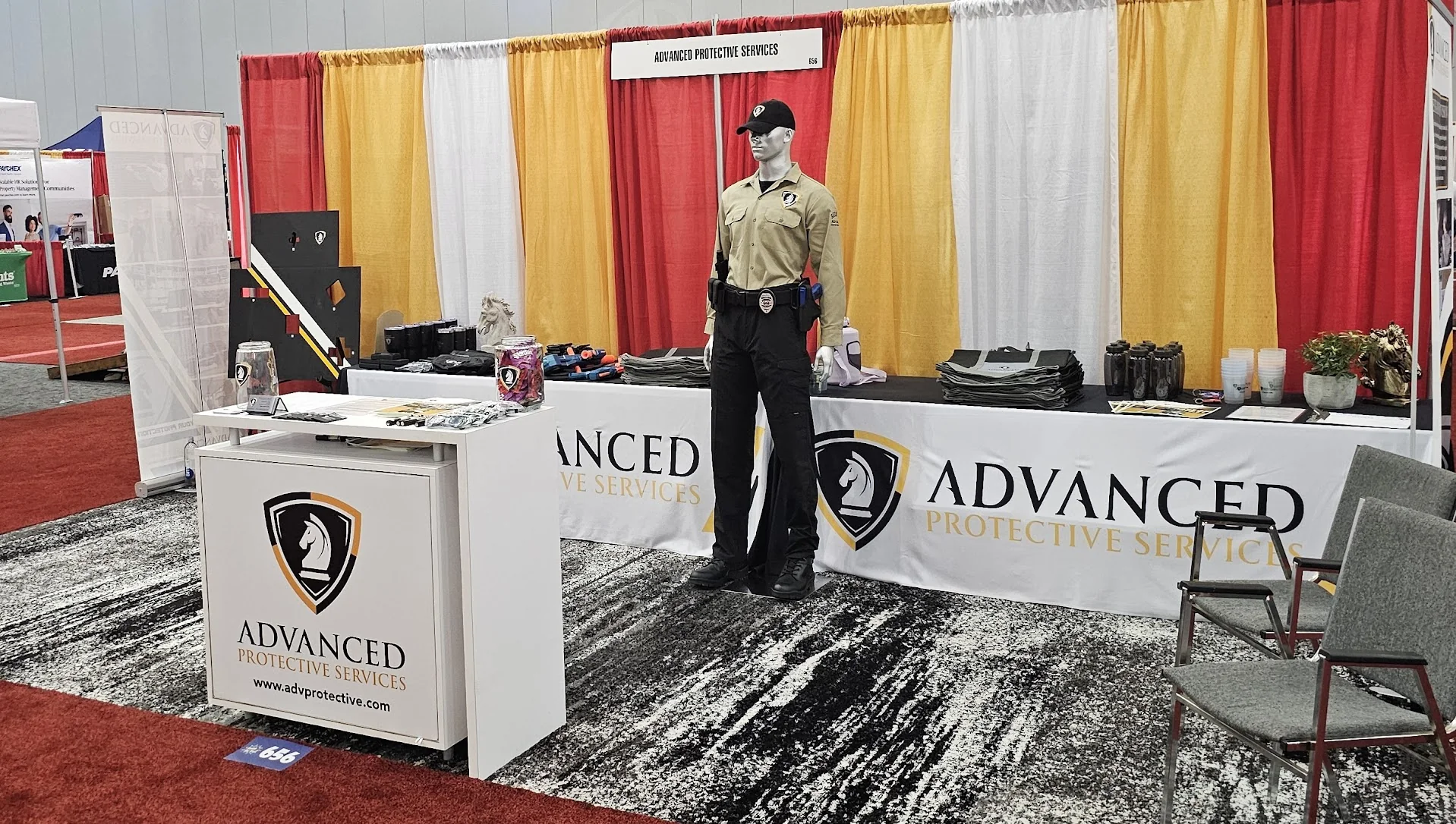 Advanced Protective Services booth at a community event