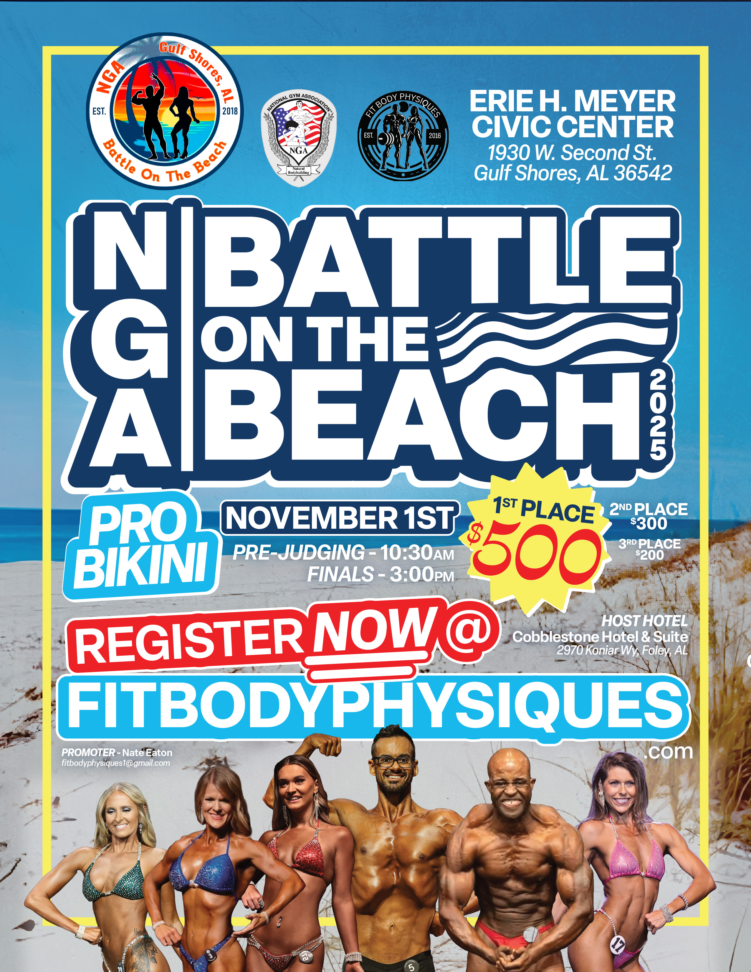 NGA Battle On The Beach Bodybuilding Event