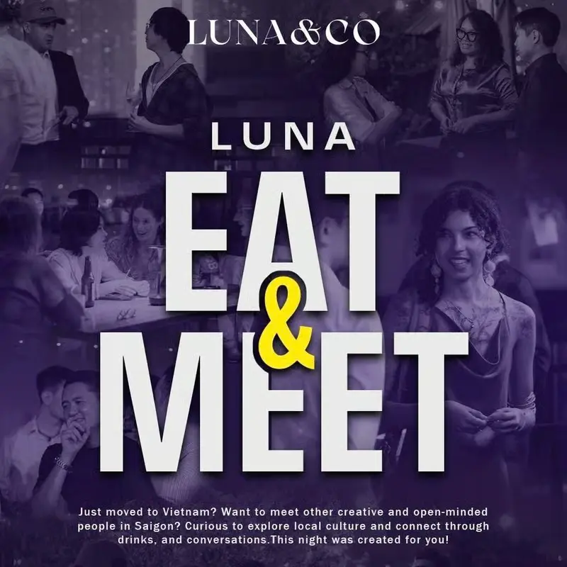 Eat&Meet - Networking Event event at Luna & Co. Rooftop Bar in Ho Chi Minh City.