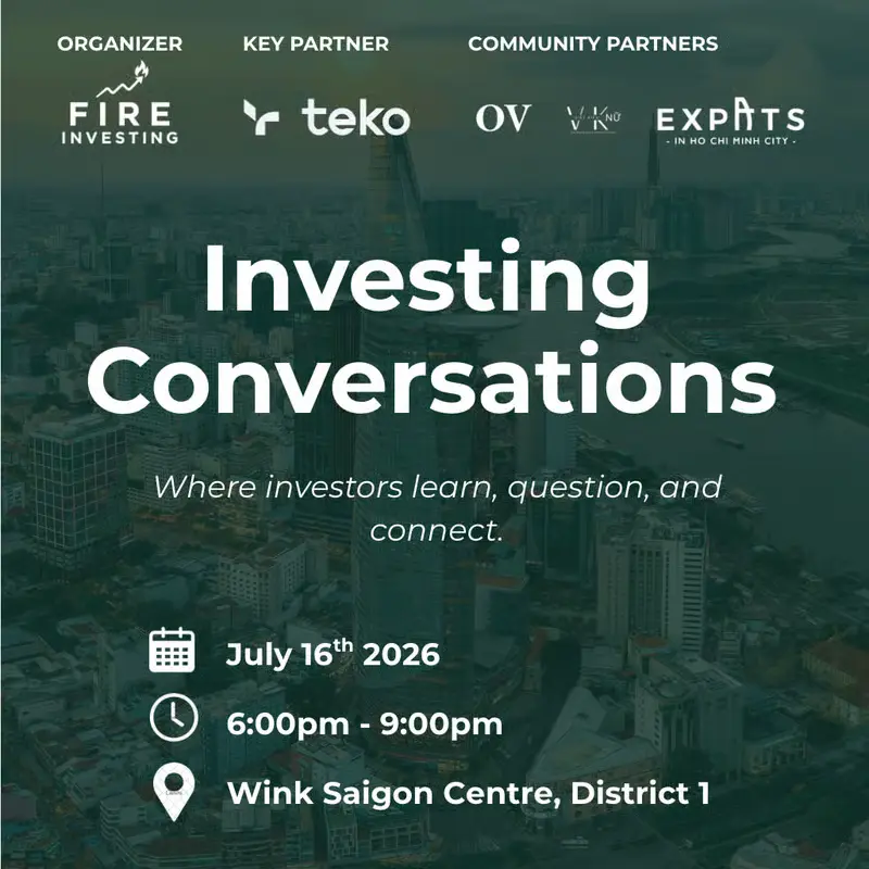 Investing Conversations event at Wink Saigon Centre in Ho Chi Minh City.