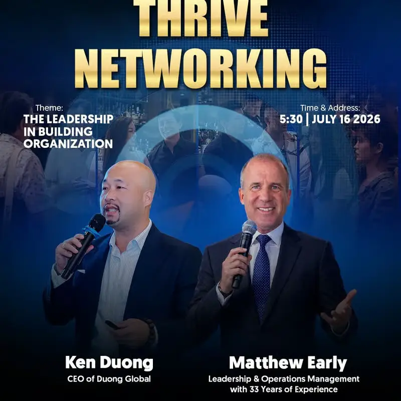 Thrive Net Working - The Leadership in Building in Organization event at Boudoir Lounge in Ho Chi Minh City.