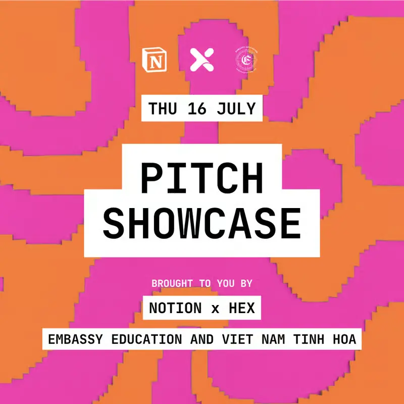 HEX Pitch Showcase event at Mam Mam in Ho Chi Minh City.