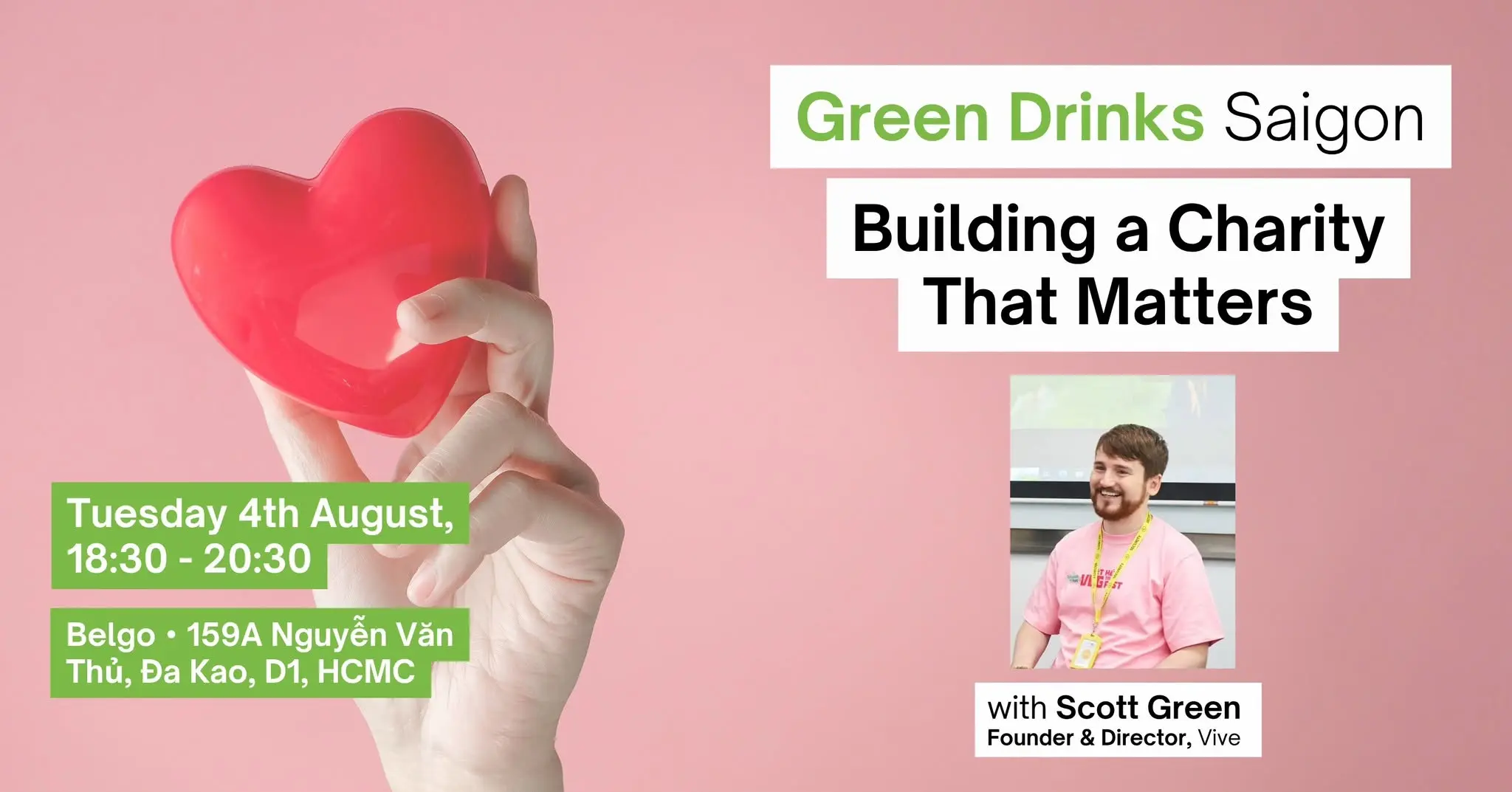 Building a Charity That Matters event at Belgo  in Ho Chi Minh City.