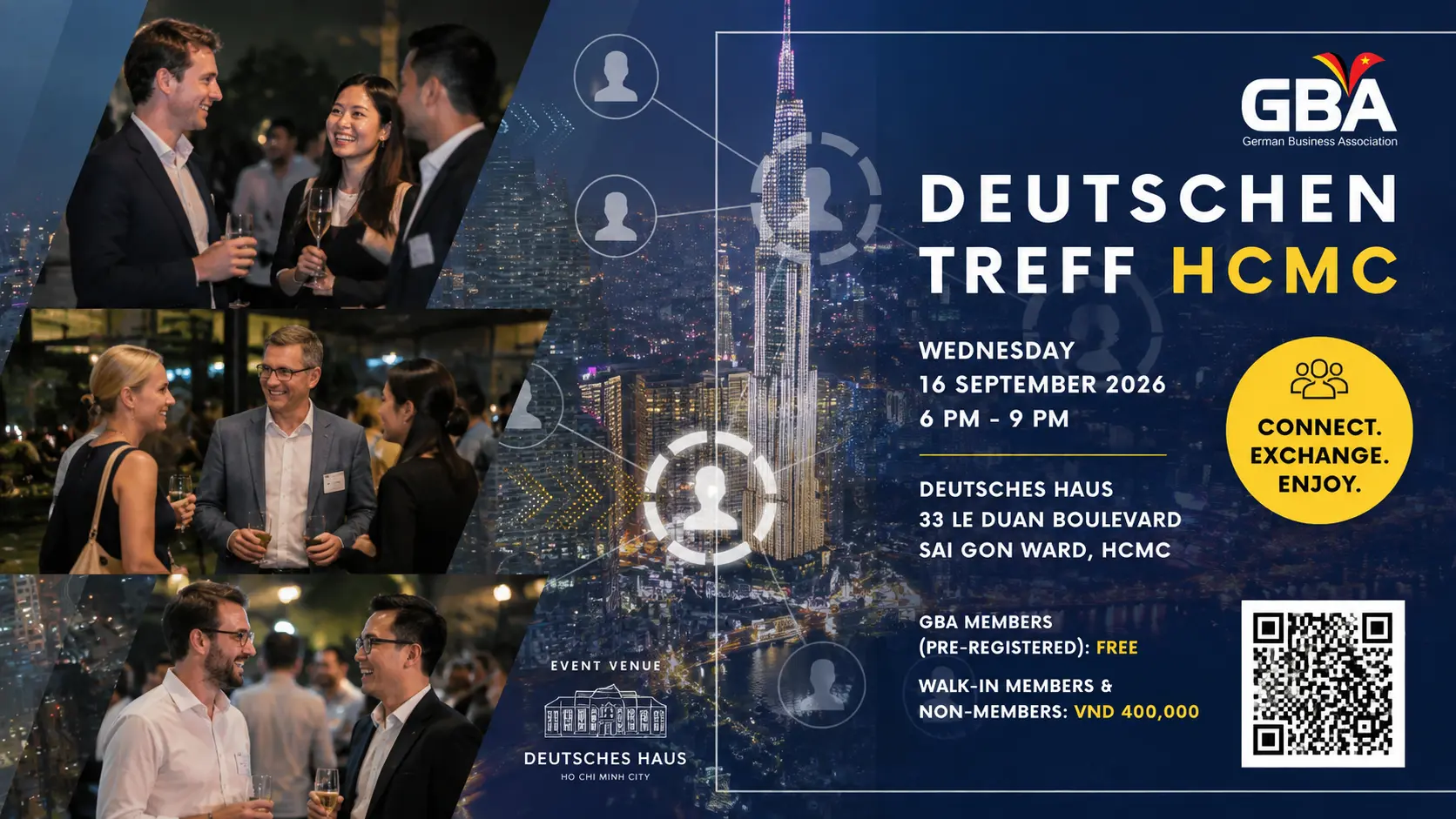 Deutschentreff HCMC event at Deutsches Haus in Ho Chi Minh City.