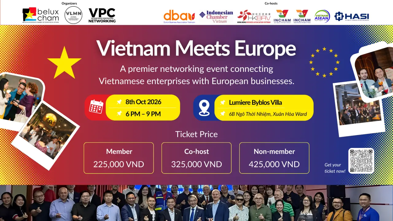 Vietnam Meets Europe event at Lumiere Byblos Villa in Ho Chi Minh City.