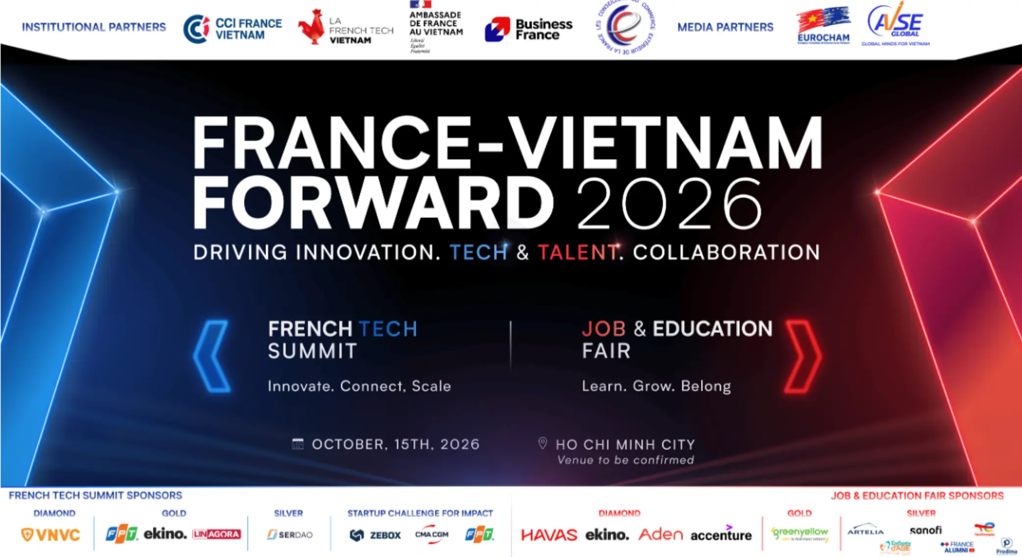 France-Vietnam Forward 2026 event at Caravelle Hotel in Ho Chi Minh City.