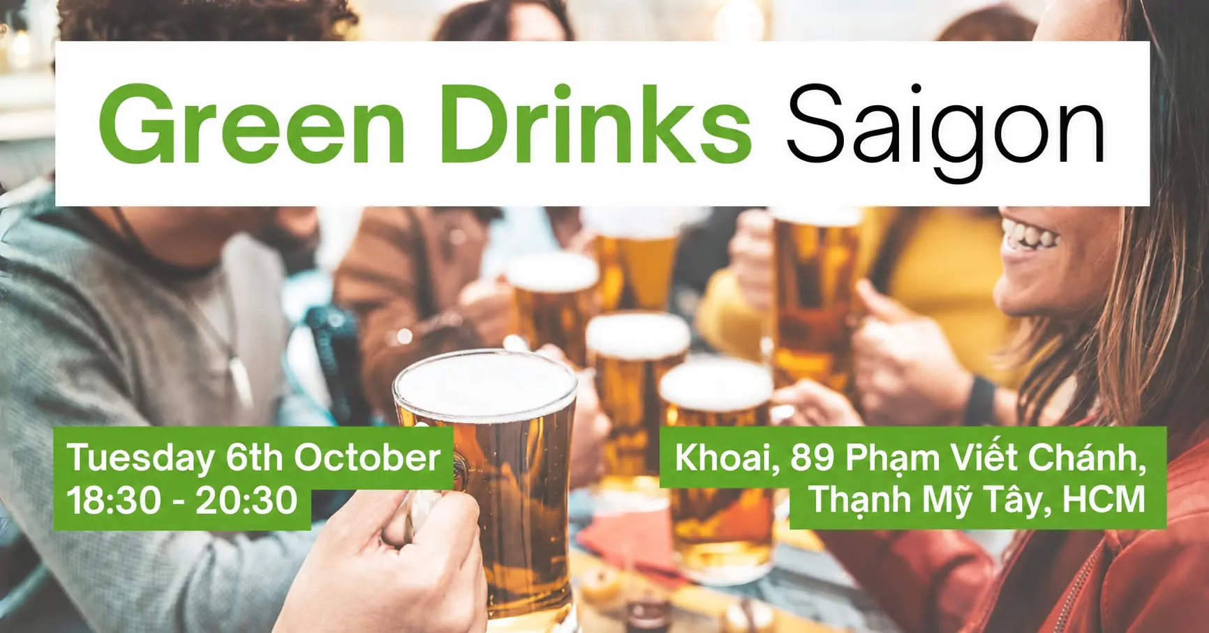 Green Drinks Saigon: October event at Khoai in Ho Chi Minh City.