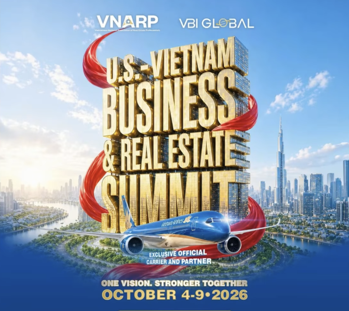 U.S.-Vietnam Business & Real Estate Summit 2026 event at Riverside Palace in Ho Chi Minh City.