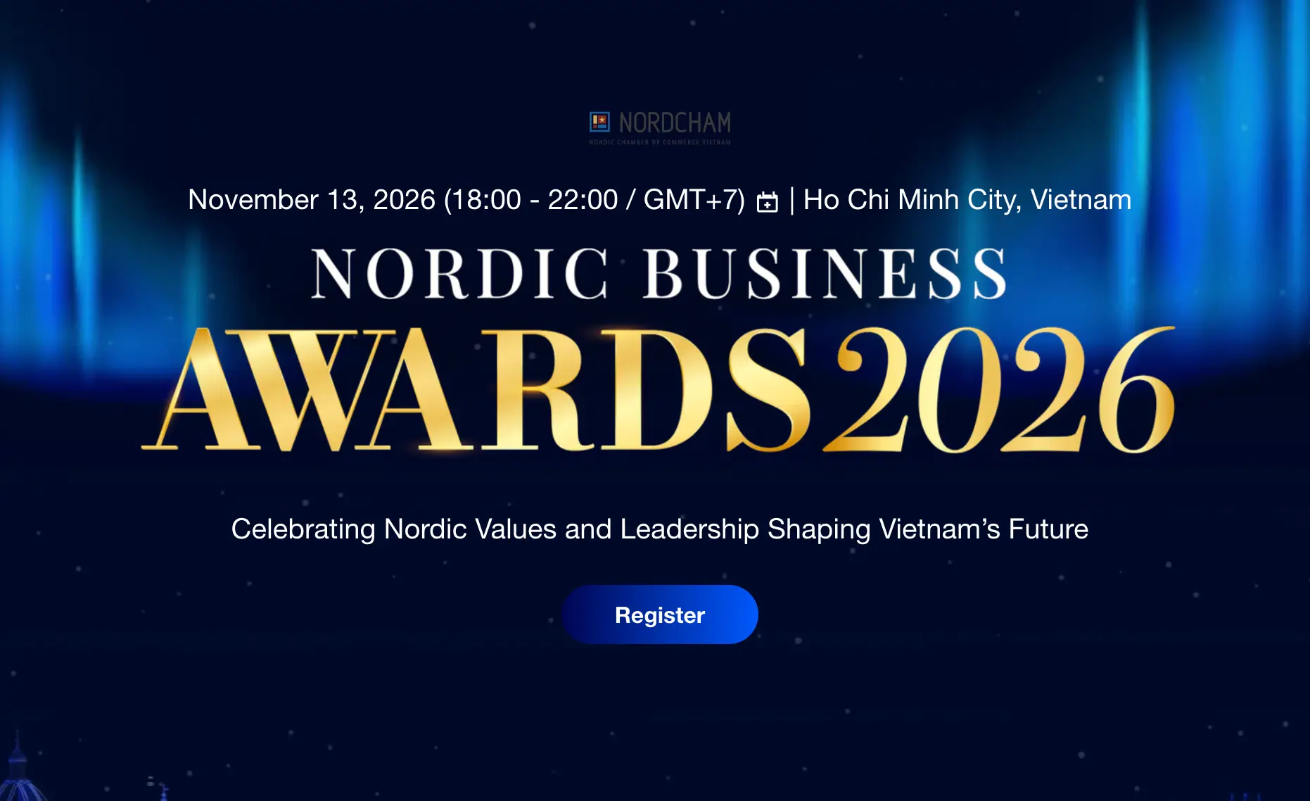 Nordic Business Awards 2026 event at Sofitel Saigon Plaza in Ho Chi Minh City.