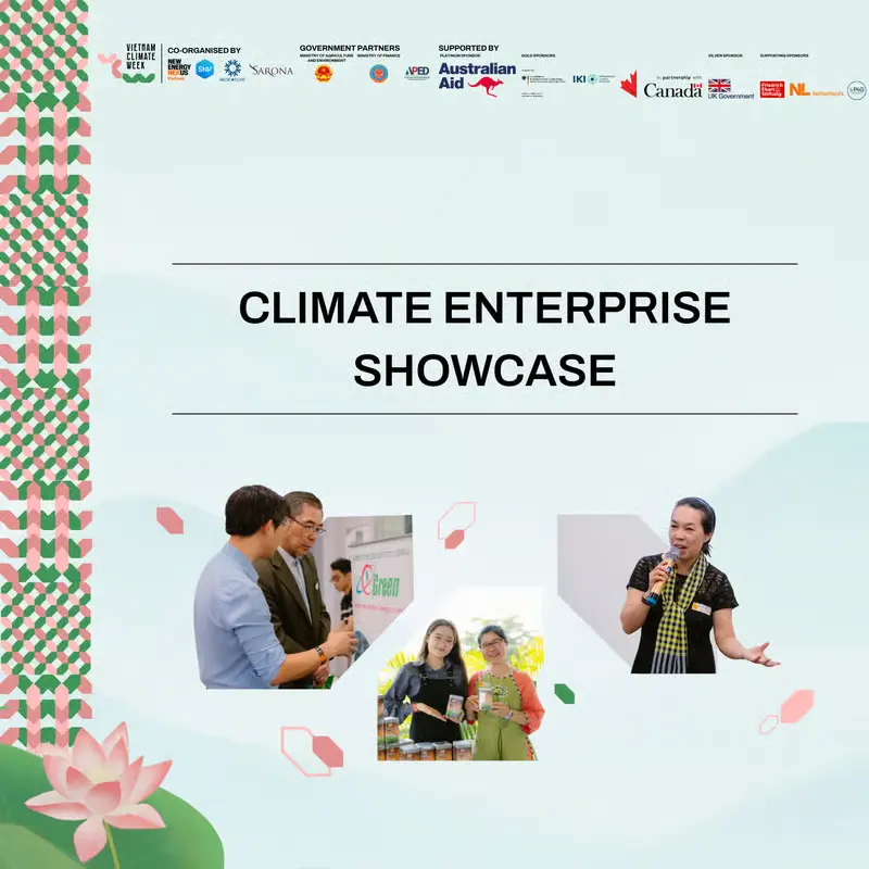 Climate Enterprise Showcase event at Rex Hotel in Ho Chi Minh City.