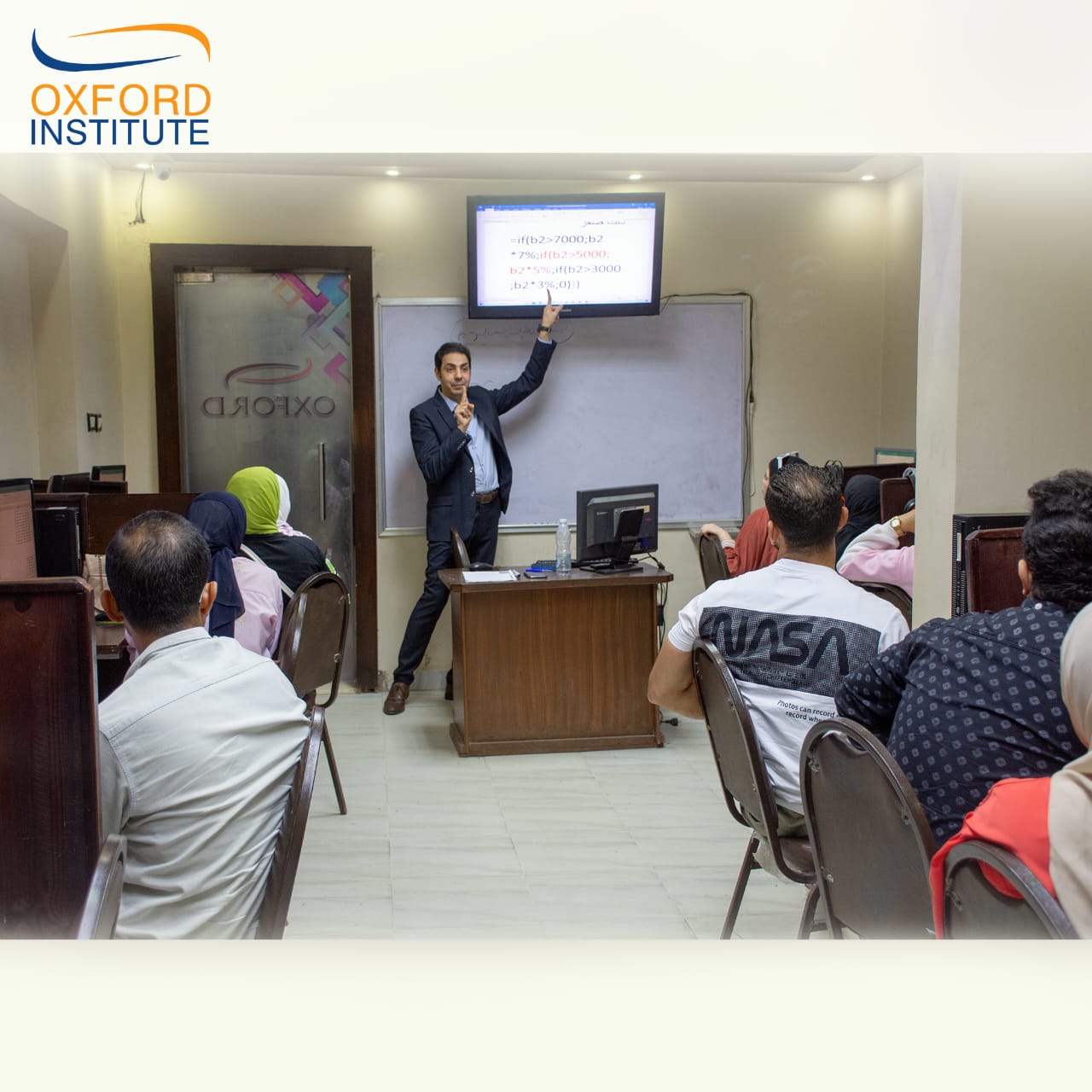 Students engaged in practical training