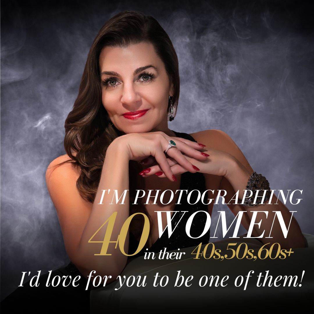 Beauty portraits for women over 40, the 40-over-40 experience