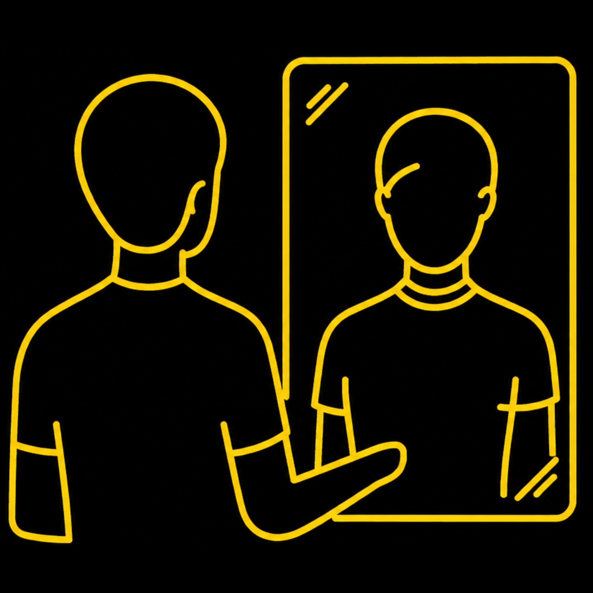 Mirror reflection icon