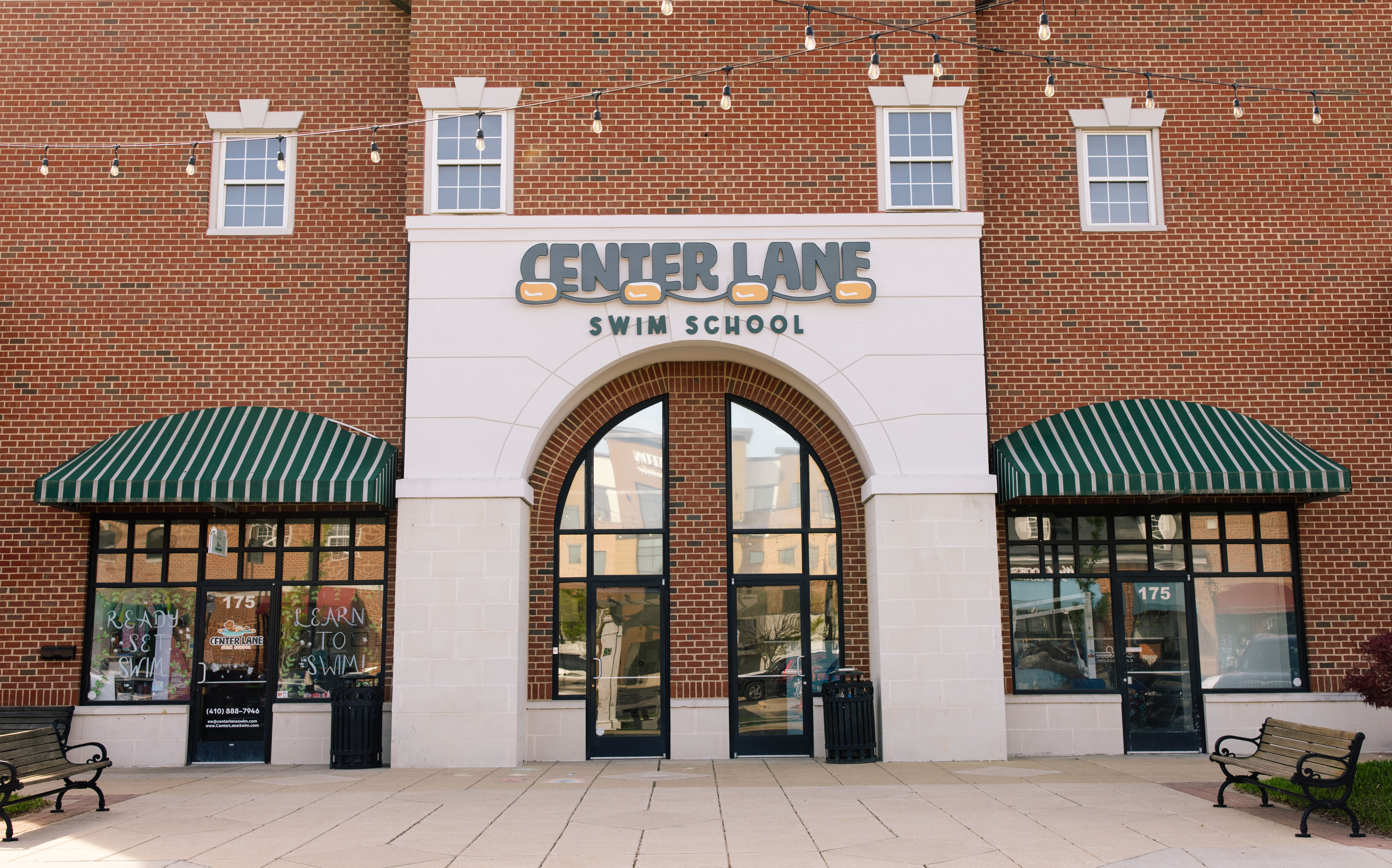 Center Lane Swim School storefront exterior