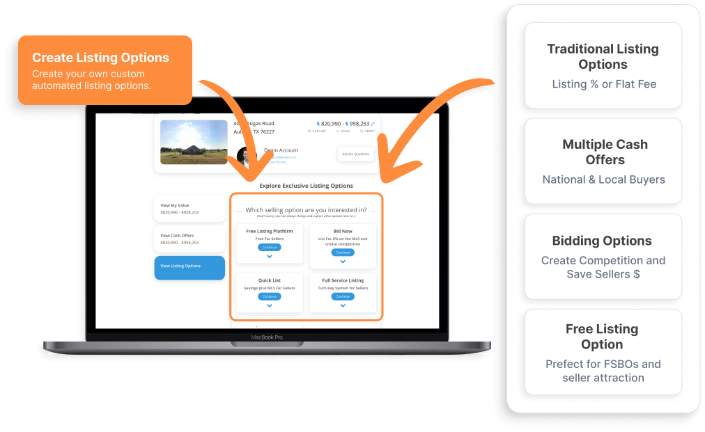 Customizable Listing Options