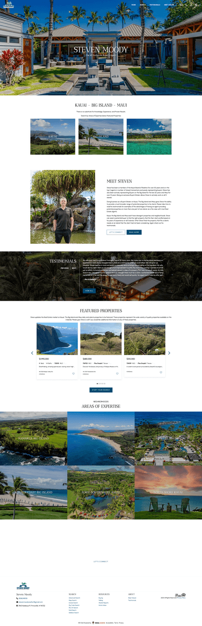 Layout 1 Bold and Modern - Custom CINC Pro homepage design